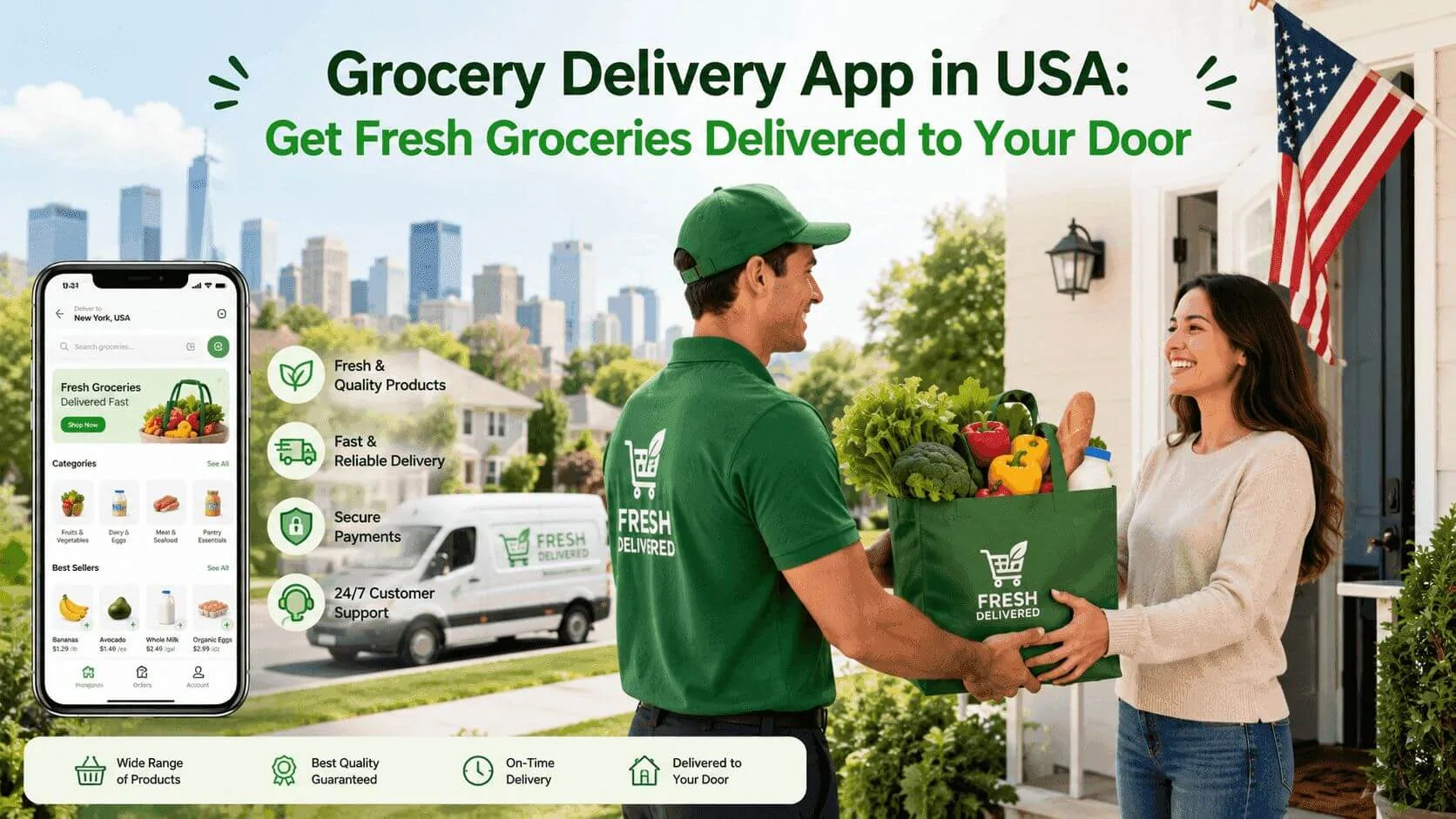 Grocery Delivery App in USA: Get Fresh Groceries Delivered to Your Door