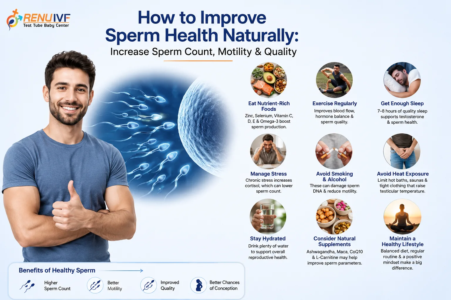How to Improve Sperm Health Naturally: Increase Sperm Count, Motility & Quality