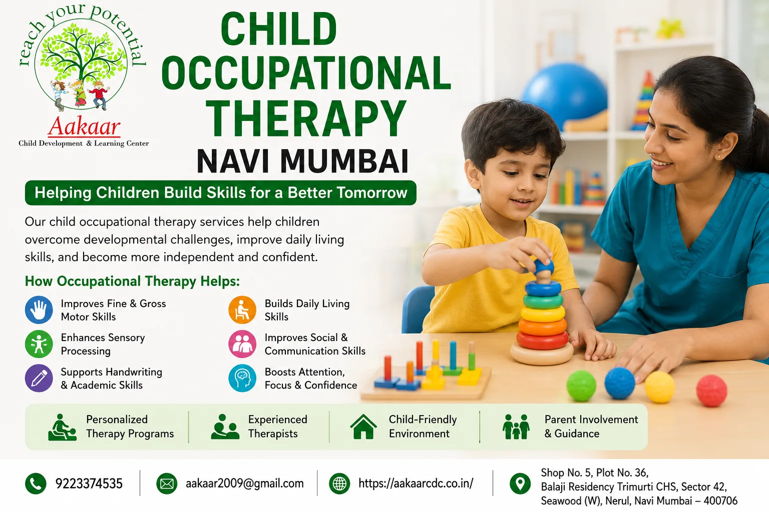 Child Occupational Therapy Navi Mumbai – Helping Children Build a Better Future
