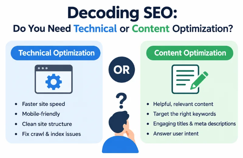 Decoding SEO: Do You Need Technical or Content Optimization?