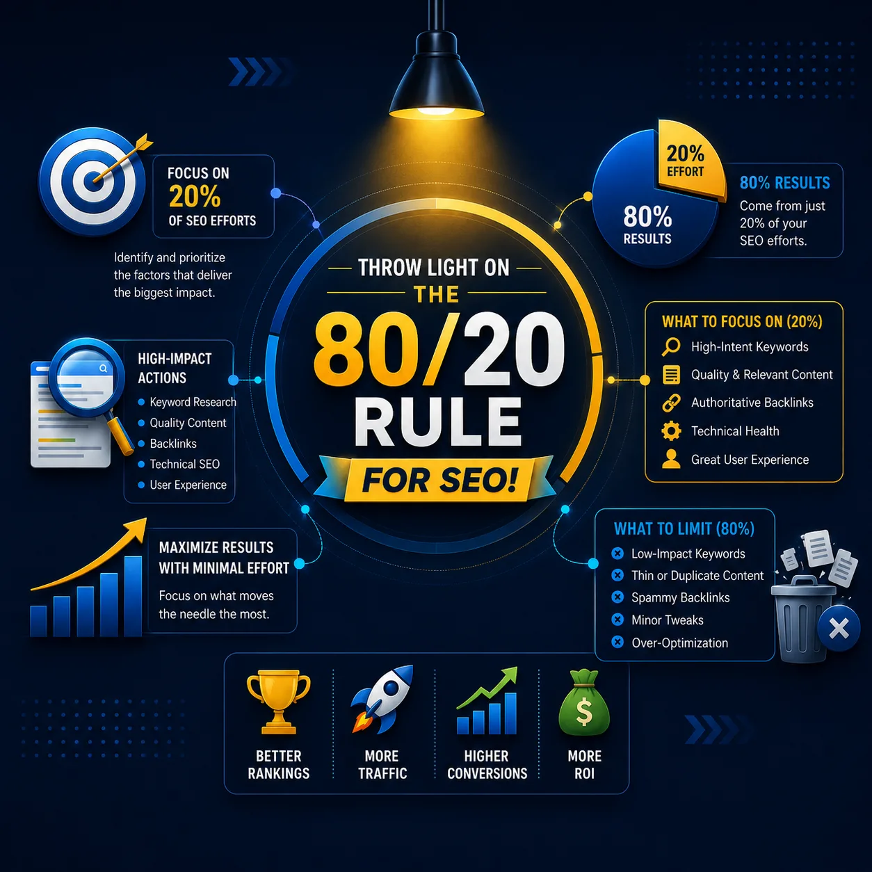Throw Light On the 80/20 Rule for SEO