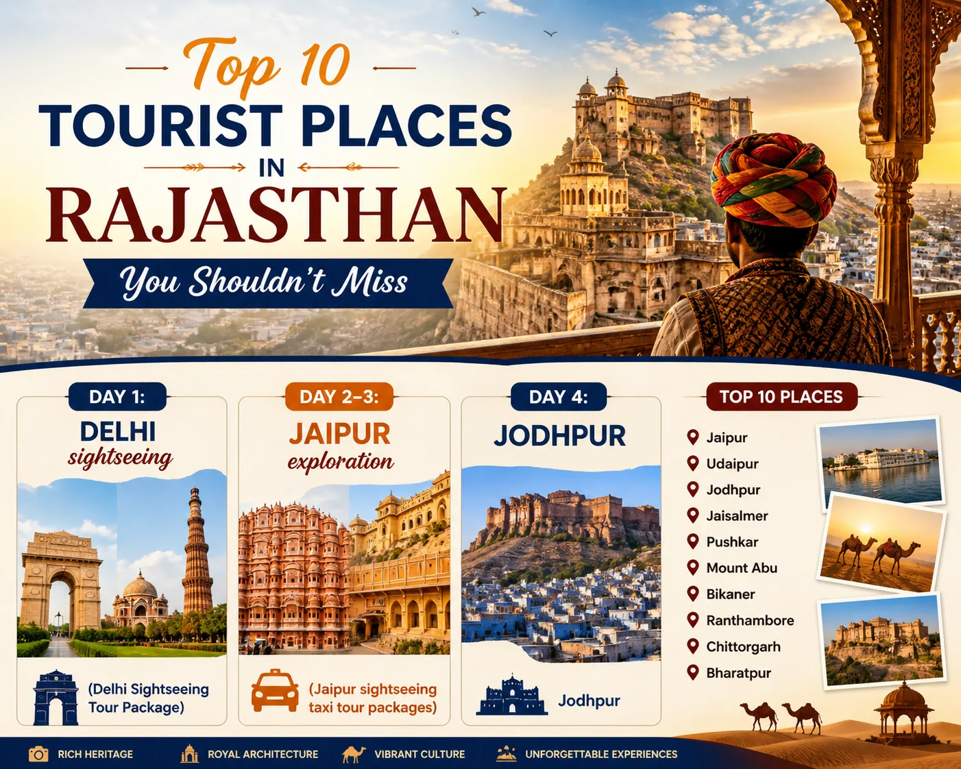 Top 10 Tourist Places in Rajasthan You Shouldn’t Miss
