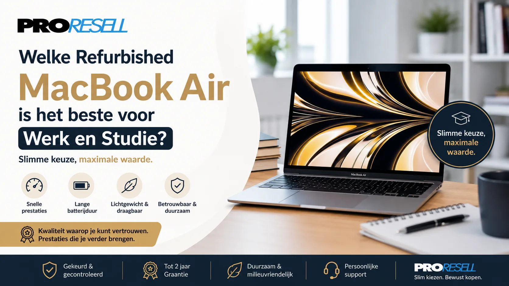 Welke refurbished MacBook Air is het beste voor werk en studie?