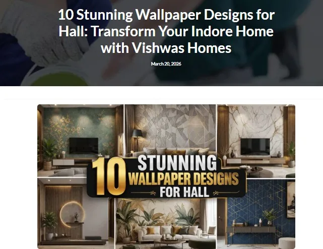 Custom Wallpaper Designs for Hall in Indore Work