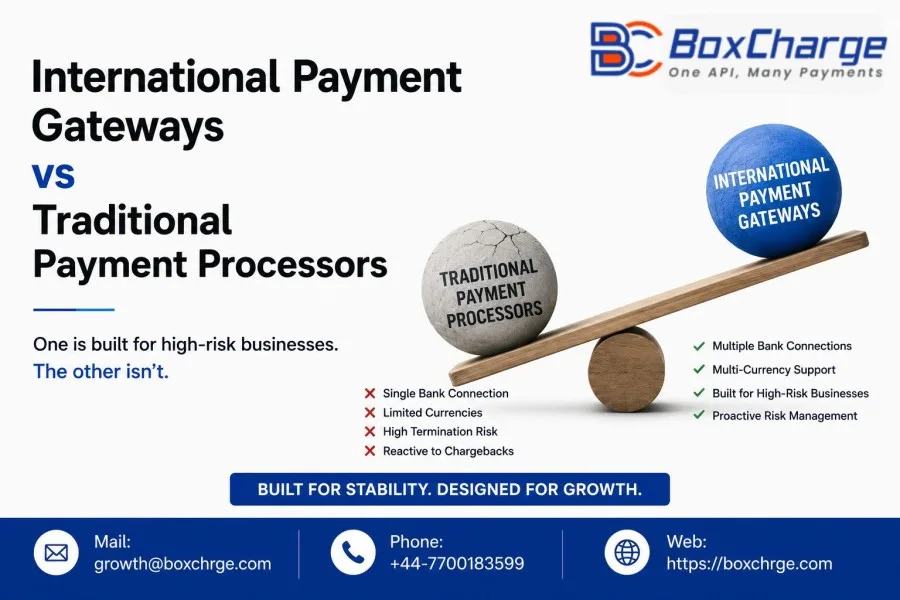 International Payment Gateway vs Traditional Processor: What Nobody Tells High-Risk Merchants Before It's Too Late