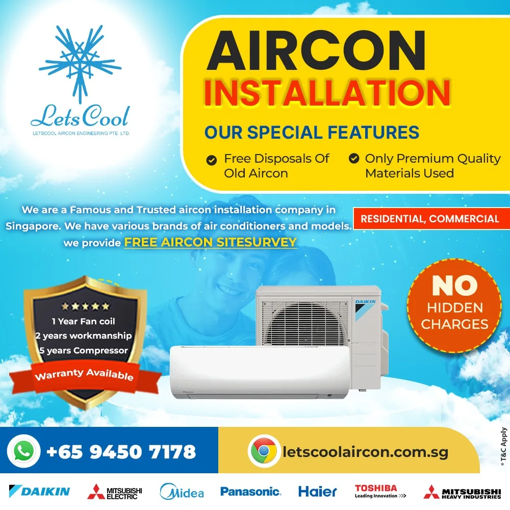 What is included in aircon installation?