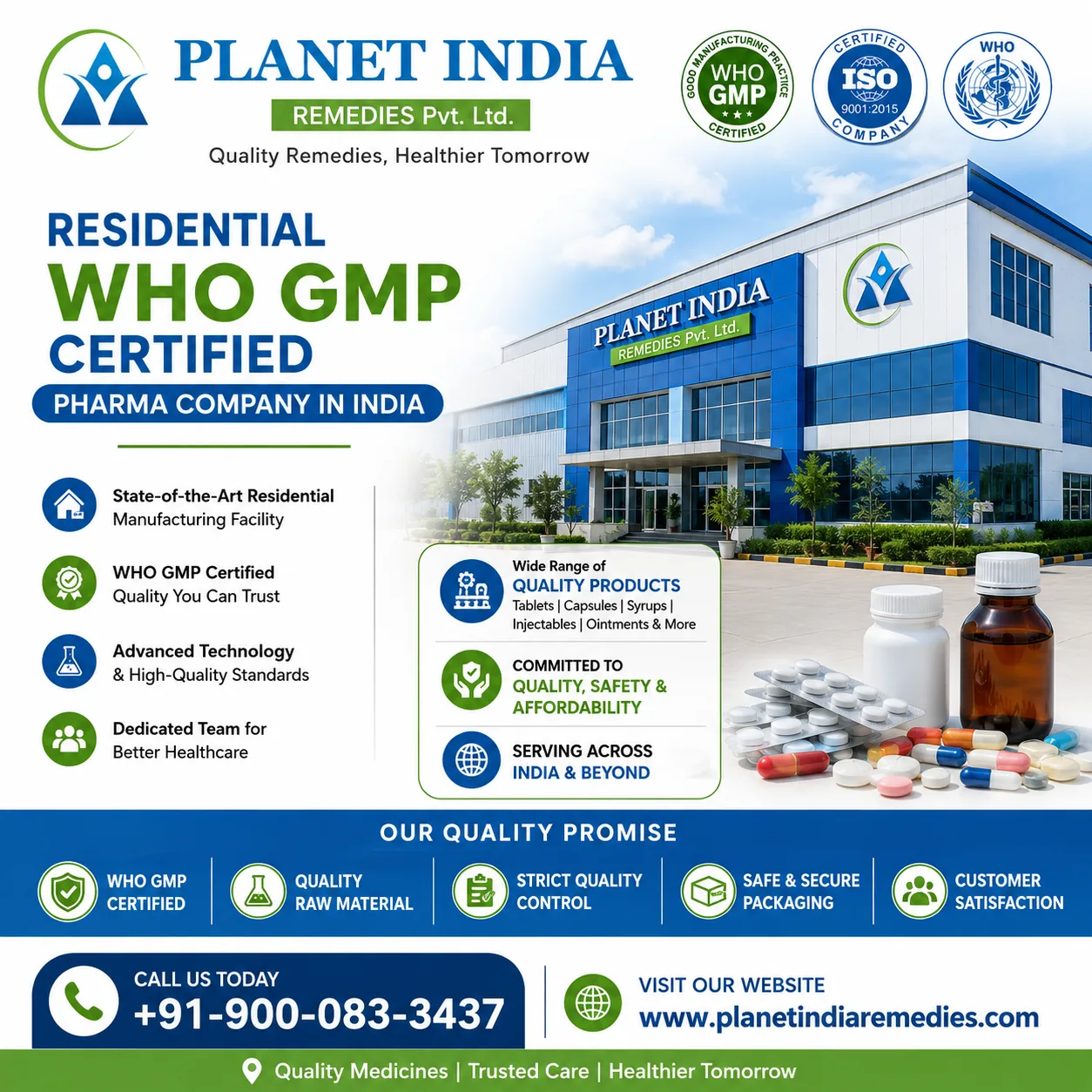 WHO GMP Certified Pharma Company in India