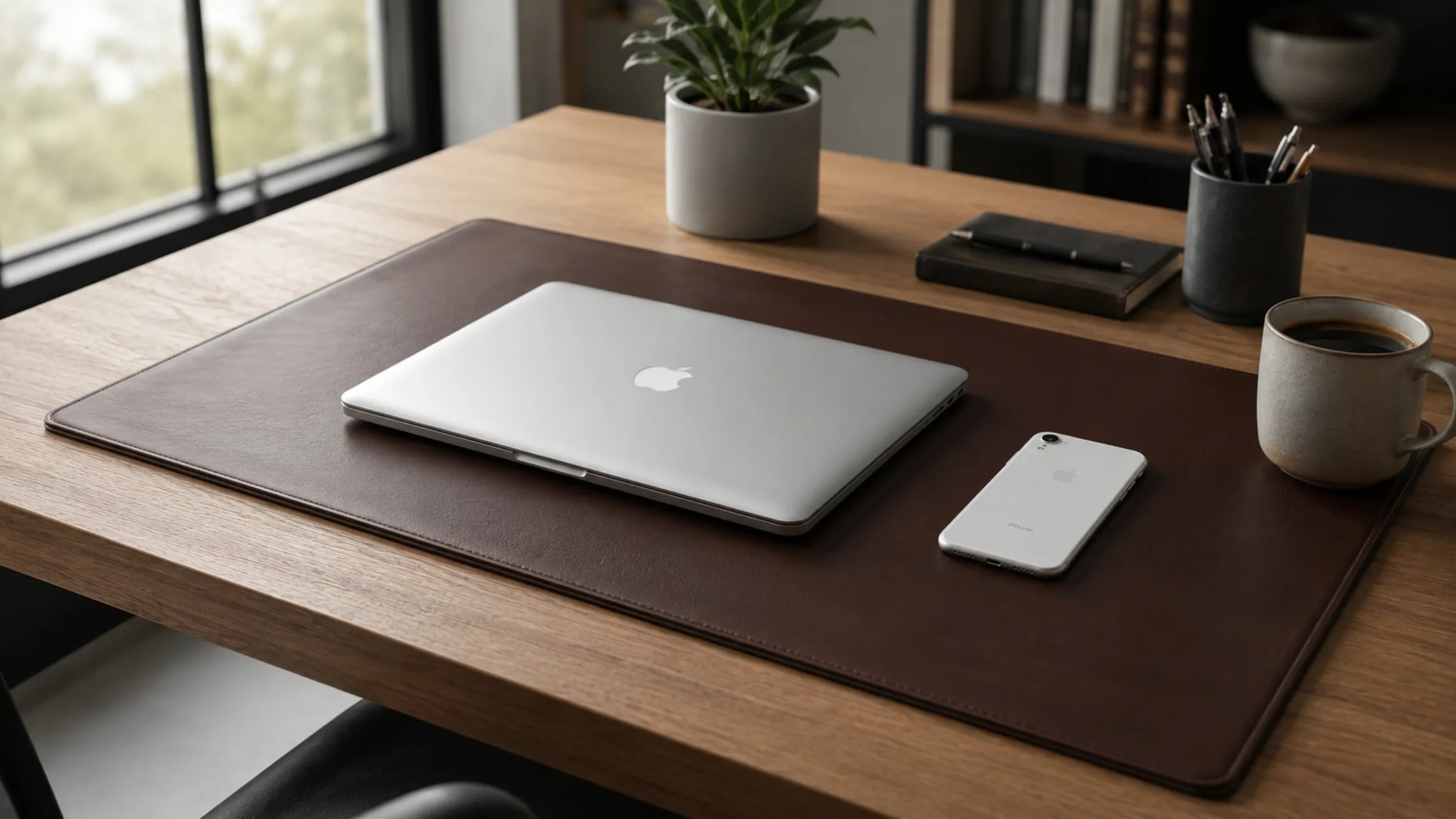 Transform Your Office Setup with a Luxury Leather Desk Mat