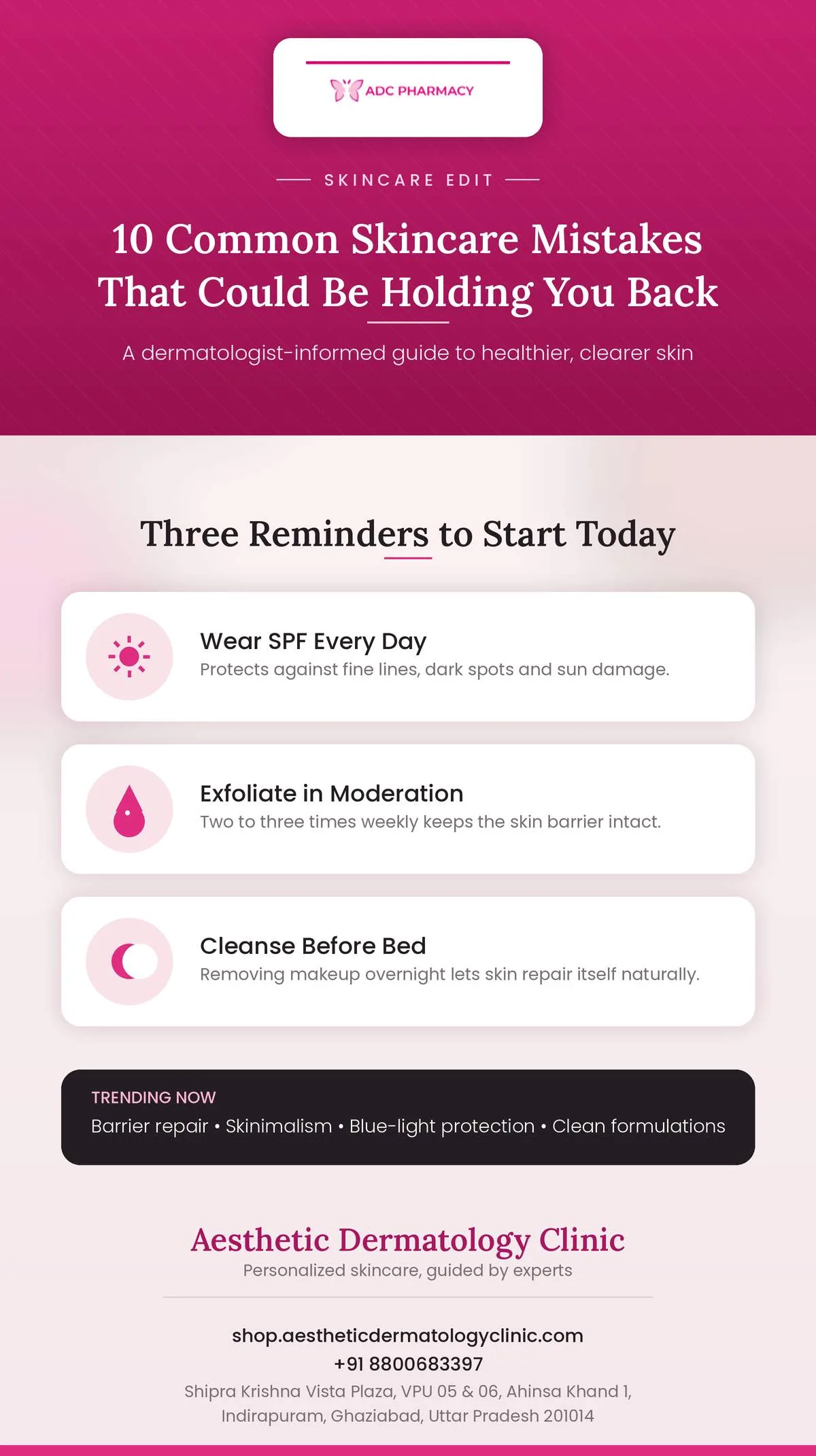 10 Common Skincare Mistakes That Could Be Holding You Back