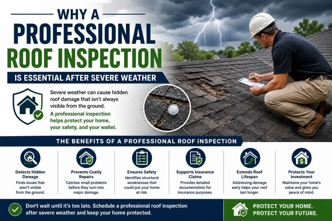 Why a Professional Roof Inspection Is Essential After Severe Weather