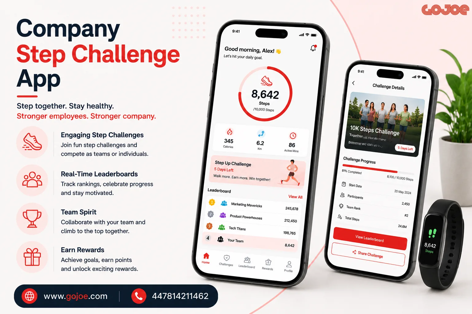 Boost Workplace Engagement with a Company Step Challenge App