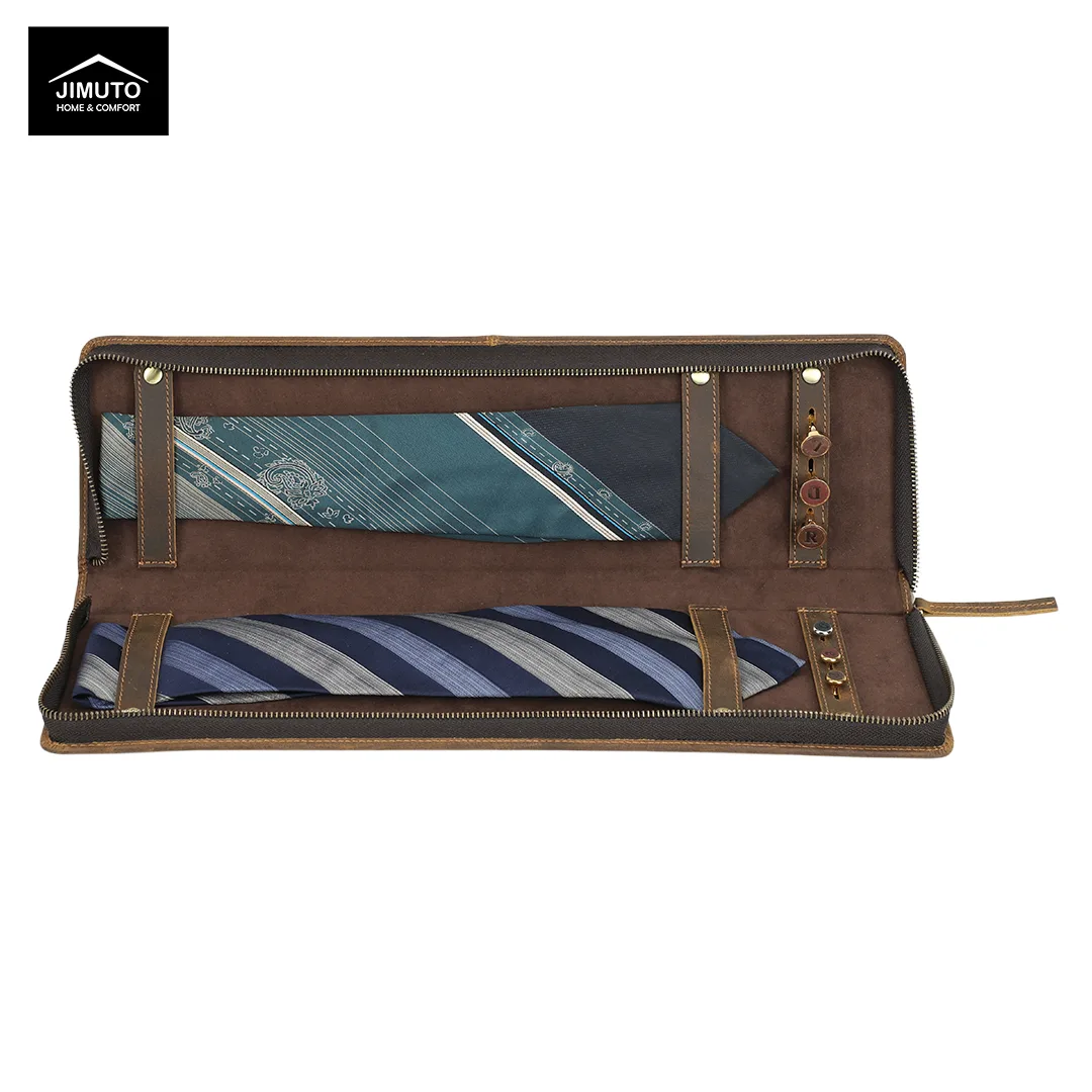 JIMUTO JTC-ZS Review: The Luxury Leather Tie Case That Elevates Travel Organization