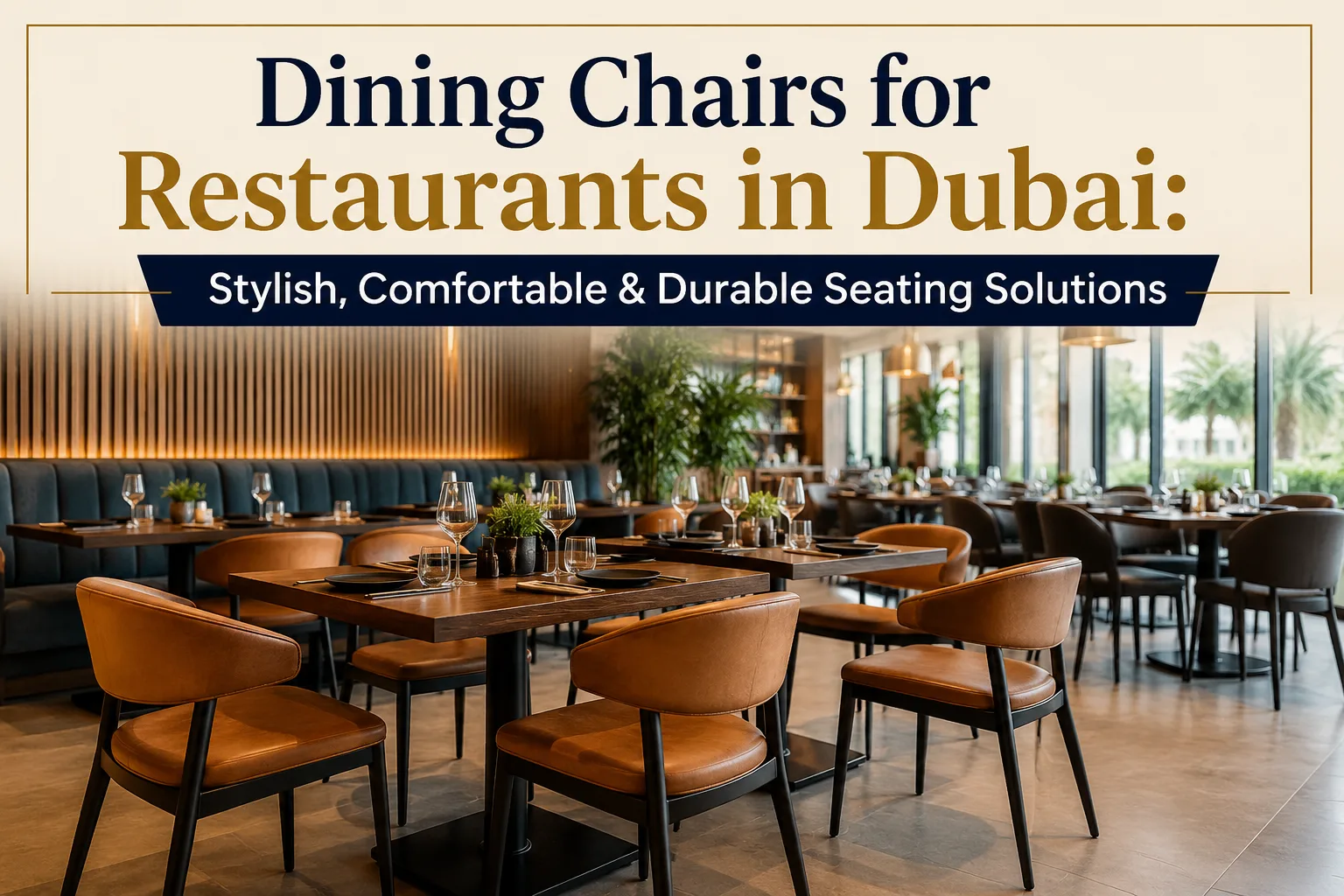 Dining Chairs for Restaurants in Dubai: Stylish, Comfortable & Durable Seating Solutions