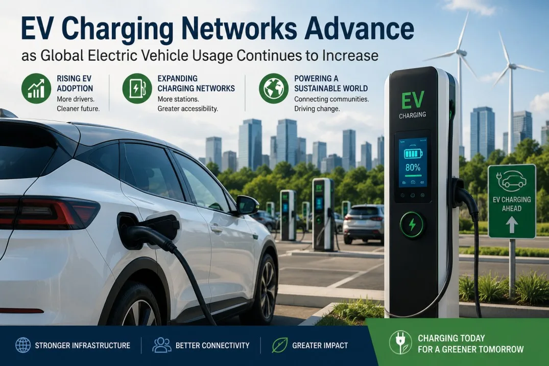 EV Charging Networks Advance as Global Electric Vehicle Usage Continues to Increase