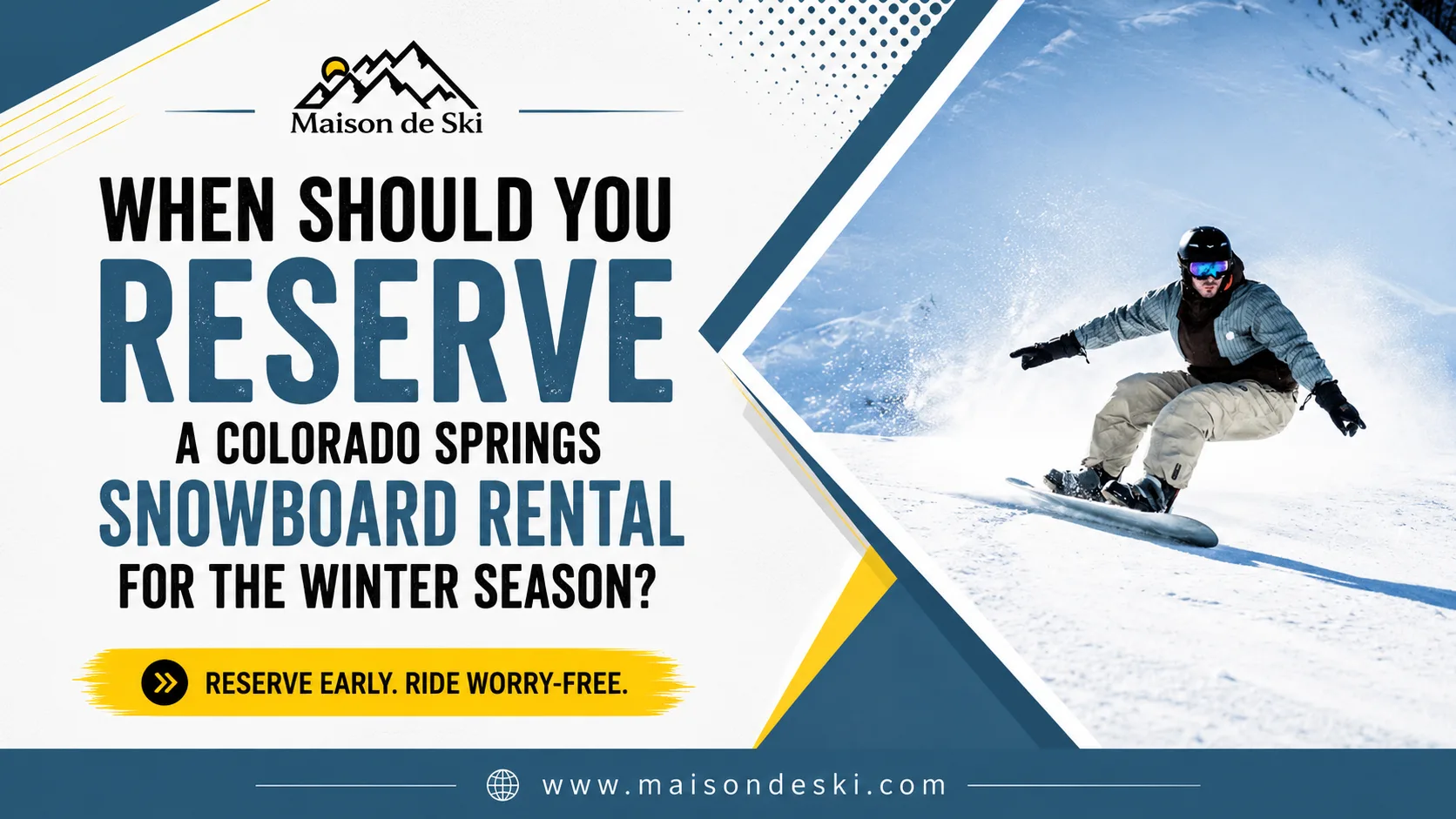 When Should You Reserve a Colorado Springs Snowboard Rental for the Winter Season?
