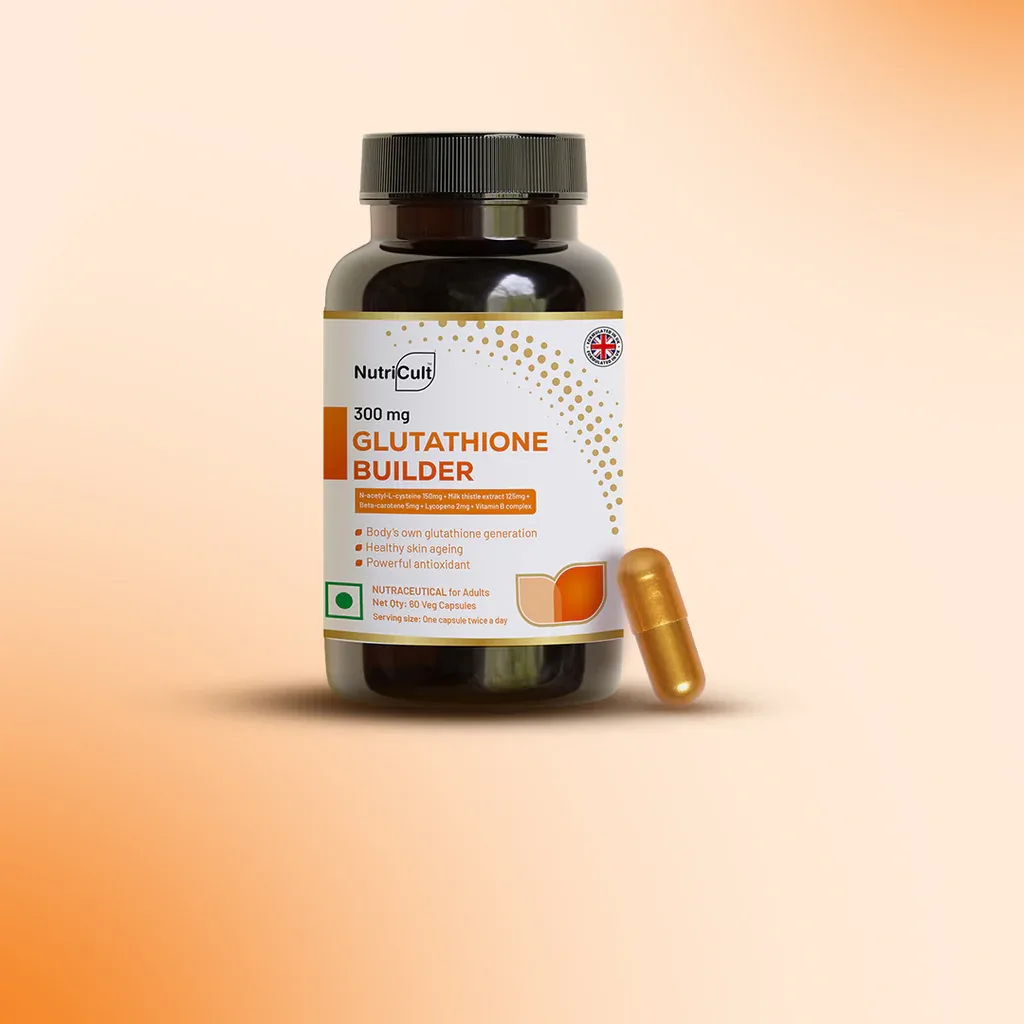 Nutricult Glutathione Builder: Advanced Cellular Support for Skin Brightening, Detox & Healthy Aging