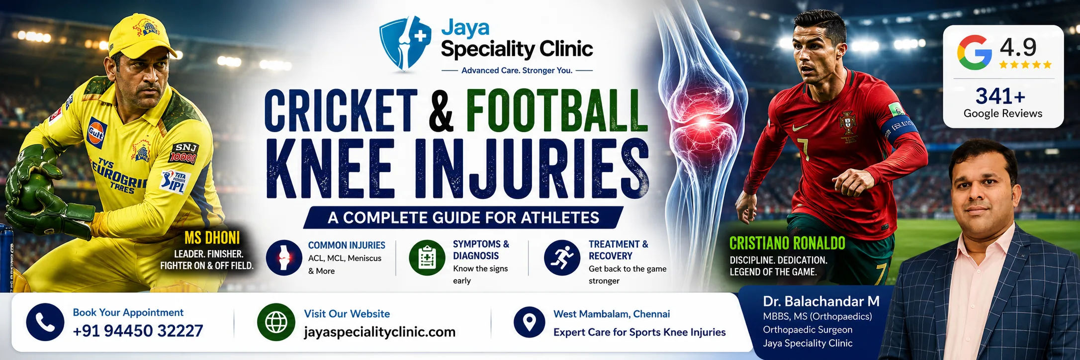 Cricket and Football Knee Injuries: A Complete Guide for Athletes