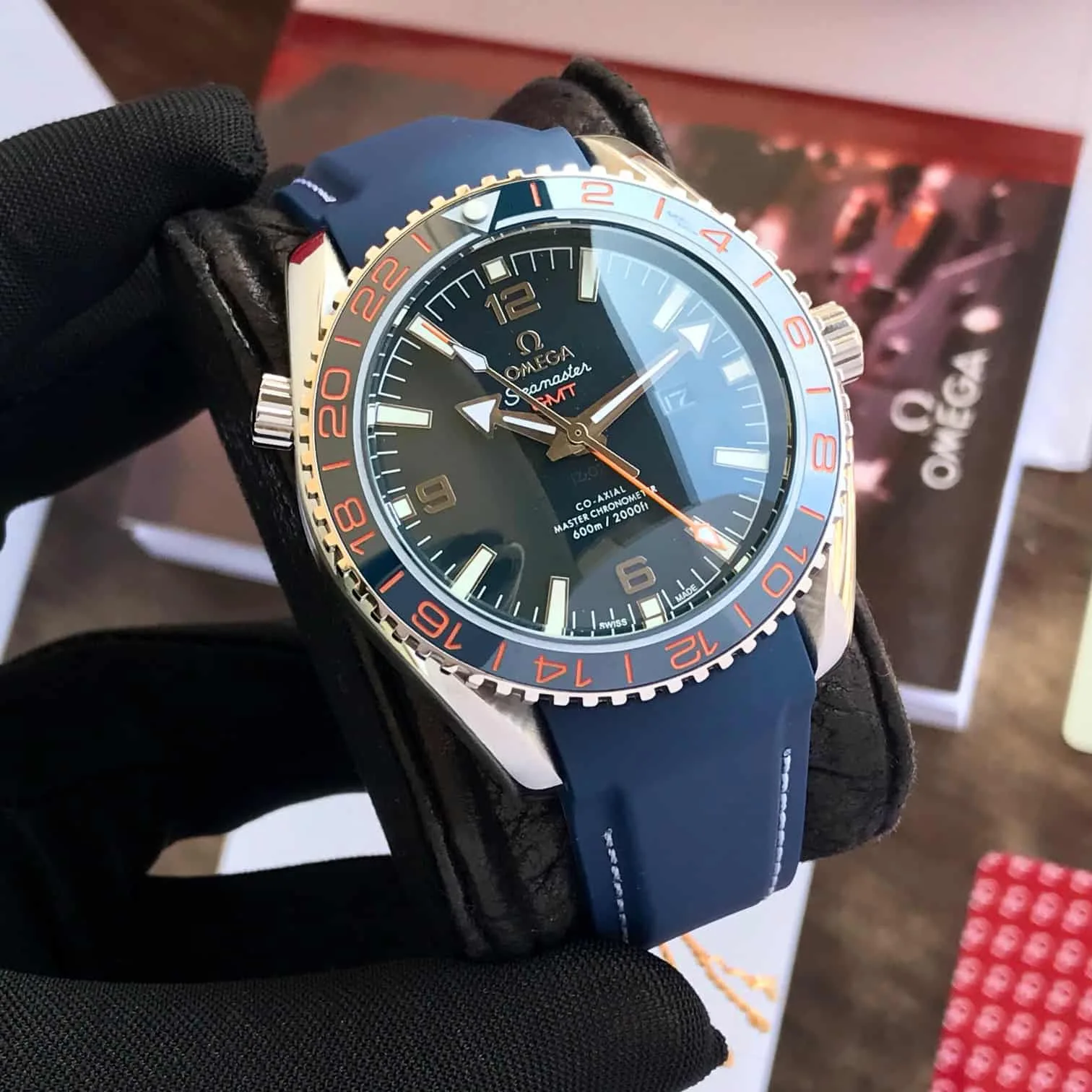 Omega Seamaster Planet Ocean 232.32.44.22.03.001 GMT Watch