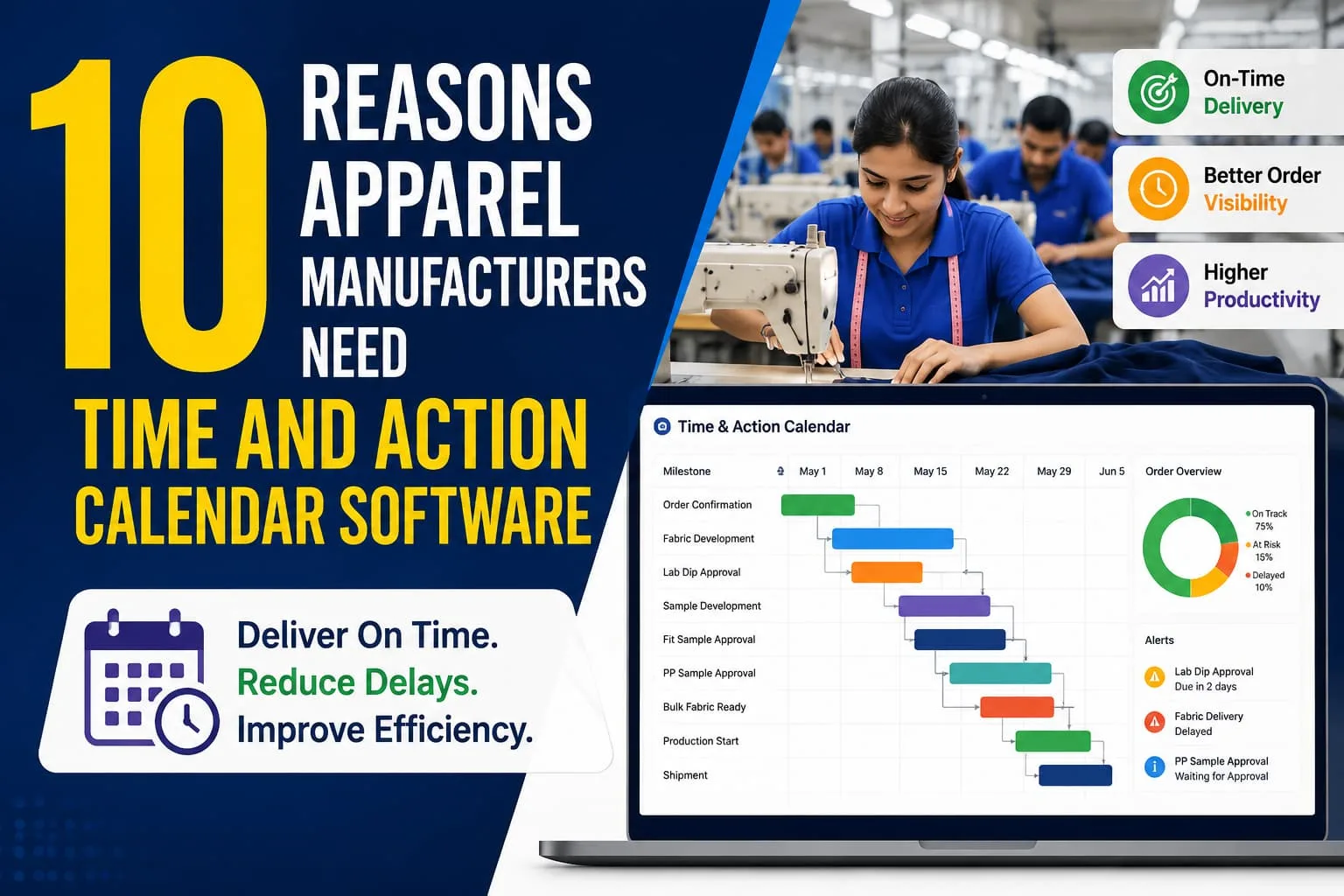 10 Reasons Apparel Manufacturers Need Time and Action Calendar Software