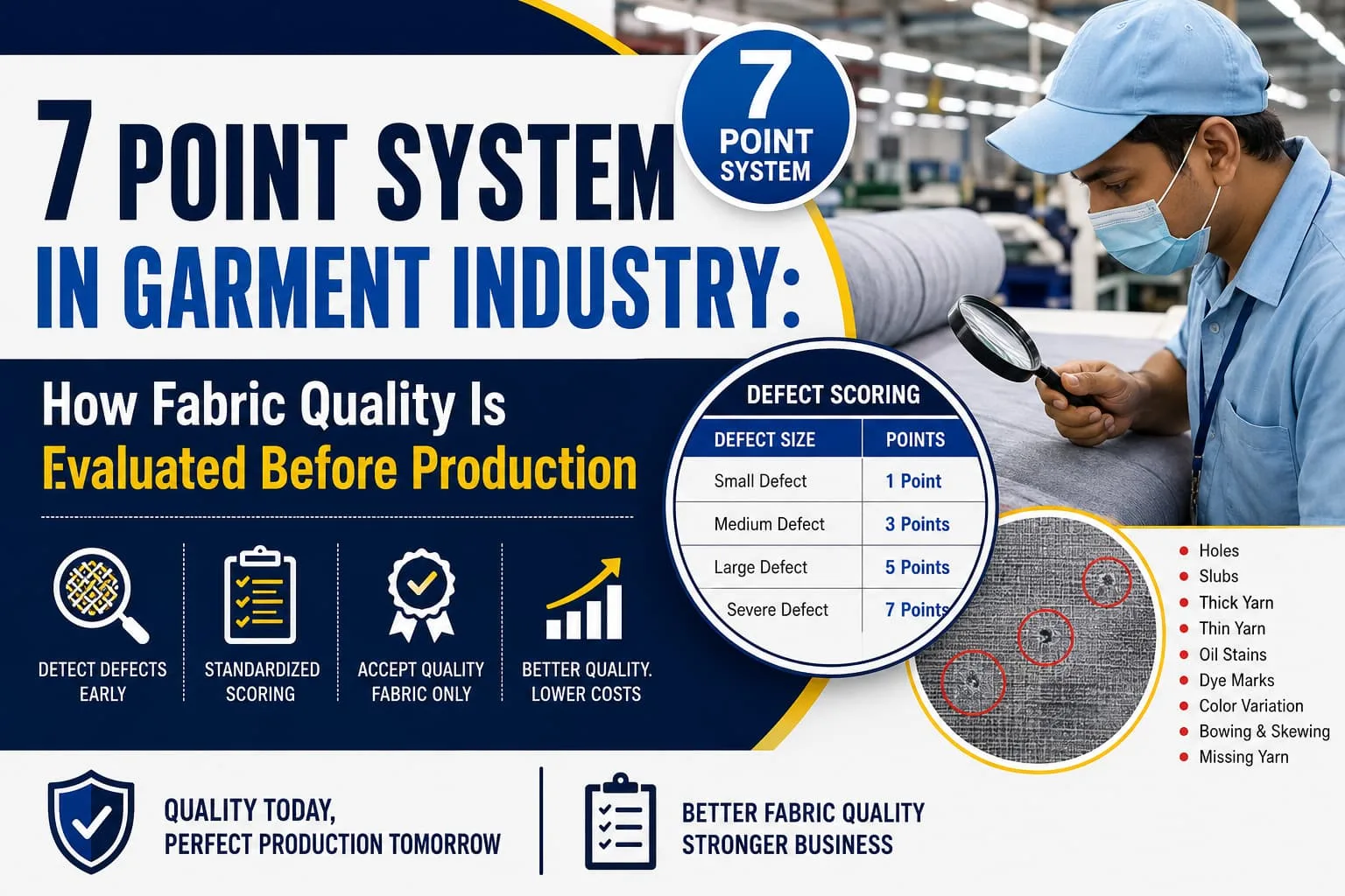 7 Point System in Garment Industry: How Fabric Quality Is Evaluated Before Production