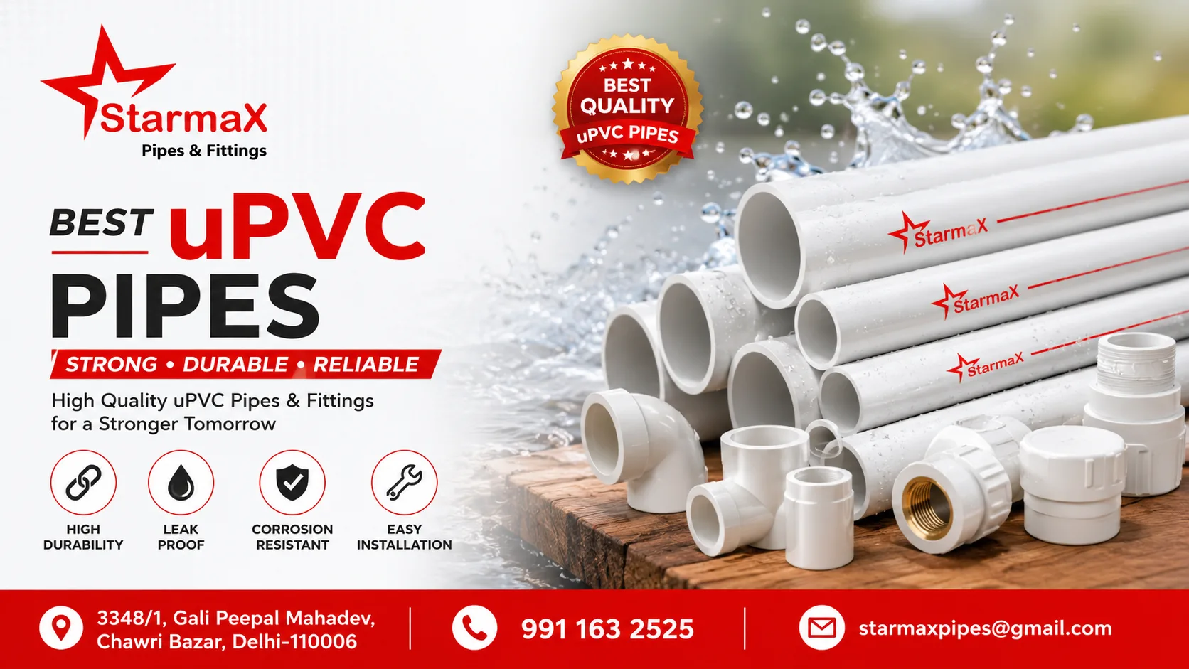 Why Choose the Best uPVC Pipes for Your Plumbing Needs? | Starmax