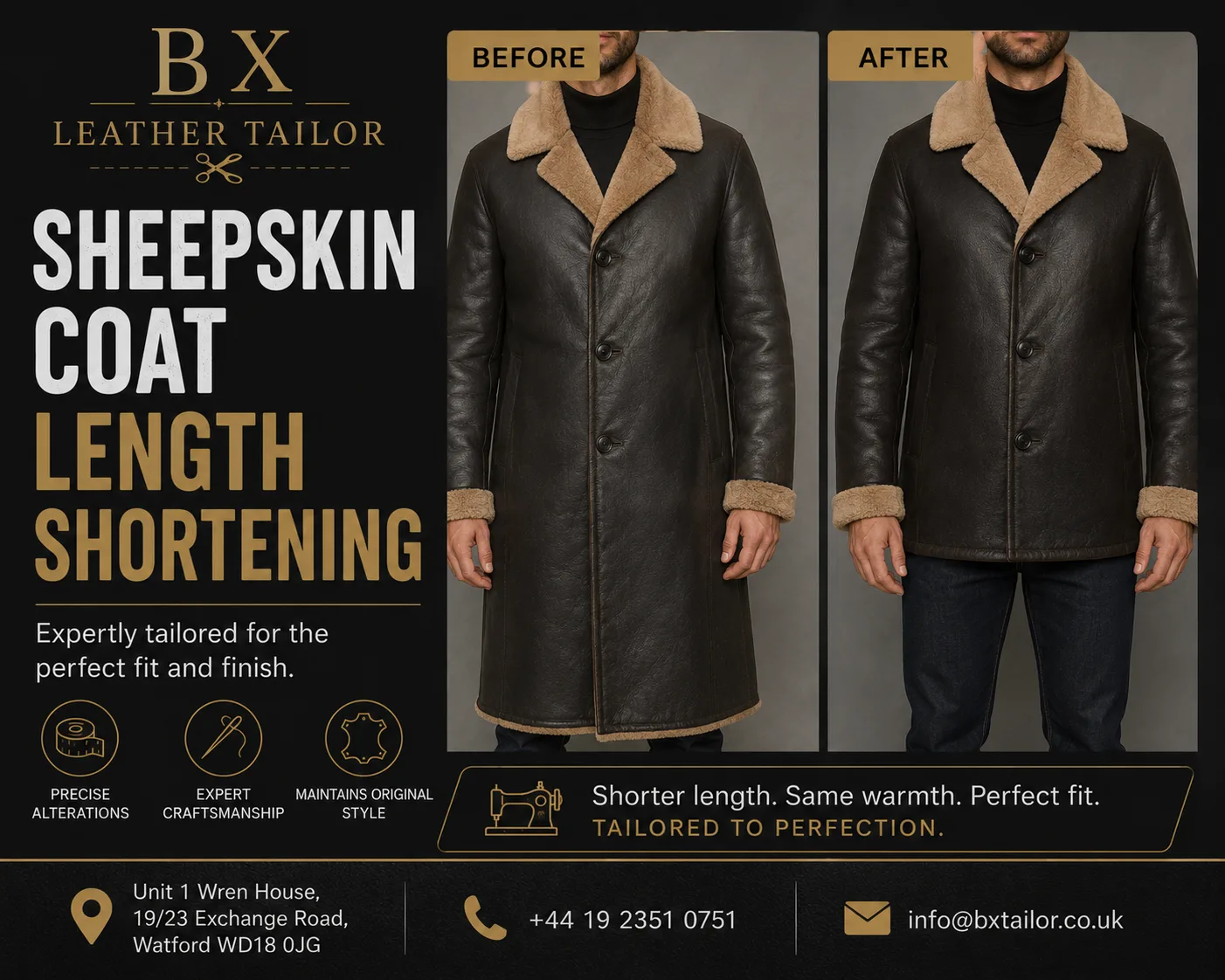 Sheepskin Coat Length Shortening: How to Get the Perfect Fit Without Losing Style