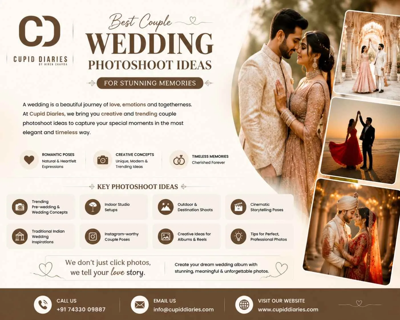 Best Couple Wedding Photoshoot Ideas for Stunning Memories – Cupid Diaries