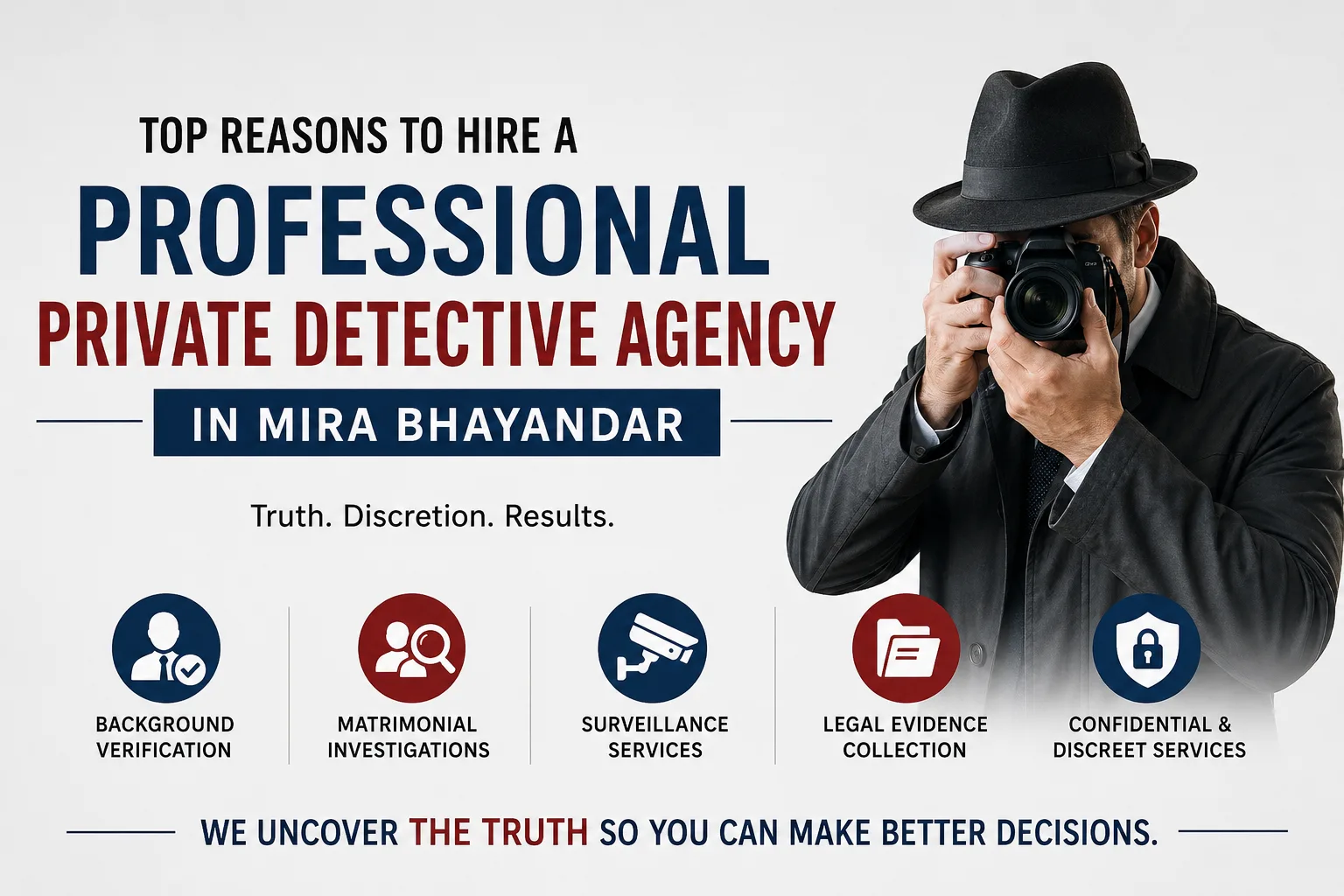 Top Reasons to Hire a Professional Private Detective Agency in Mira Bhayandar