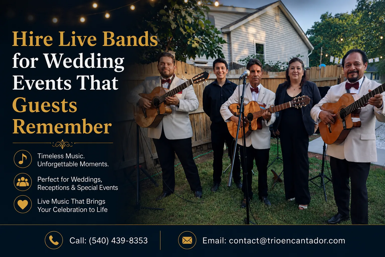 Affordable Live Music Band Near You for Private Events
