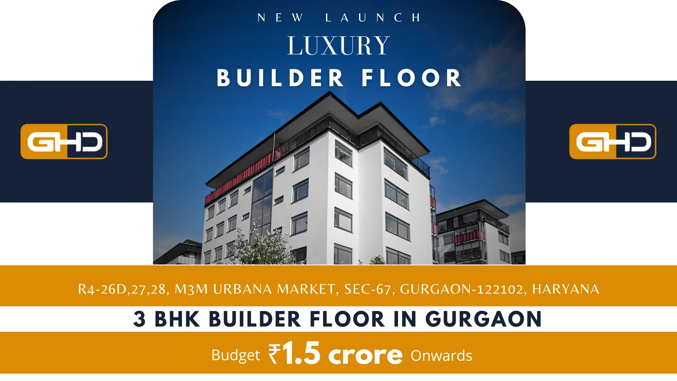3 BHK Builder Floor in Gurgaon | Premium Homes by Greeen havens devvelopers