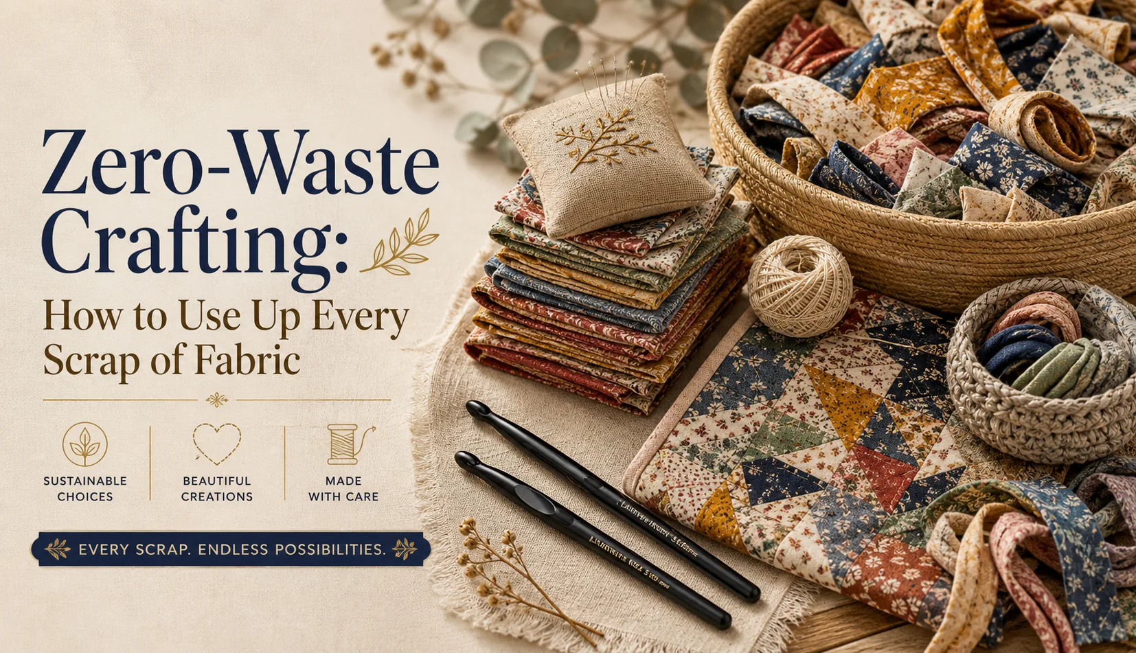 Zero-Waste Crafting: How to Use Up Every Scrap of Fabric