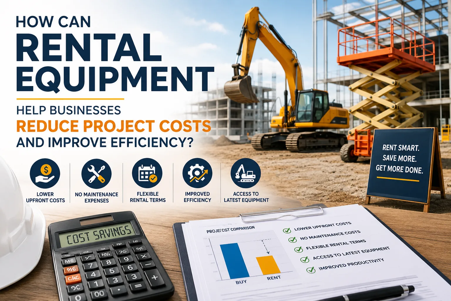 How Can Rental Equipment Help Businesses Reduce Project Costs and Improve Efficiency?