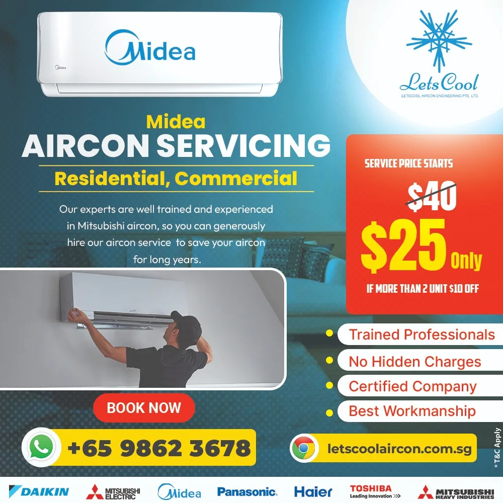 Midea Aircon Setup Singapore – Low Cost