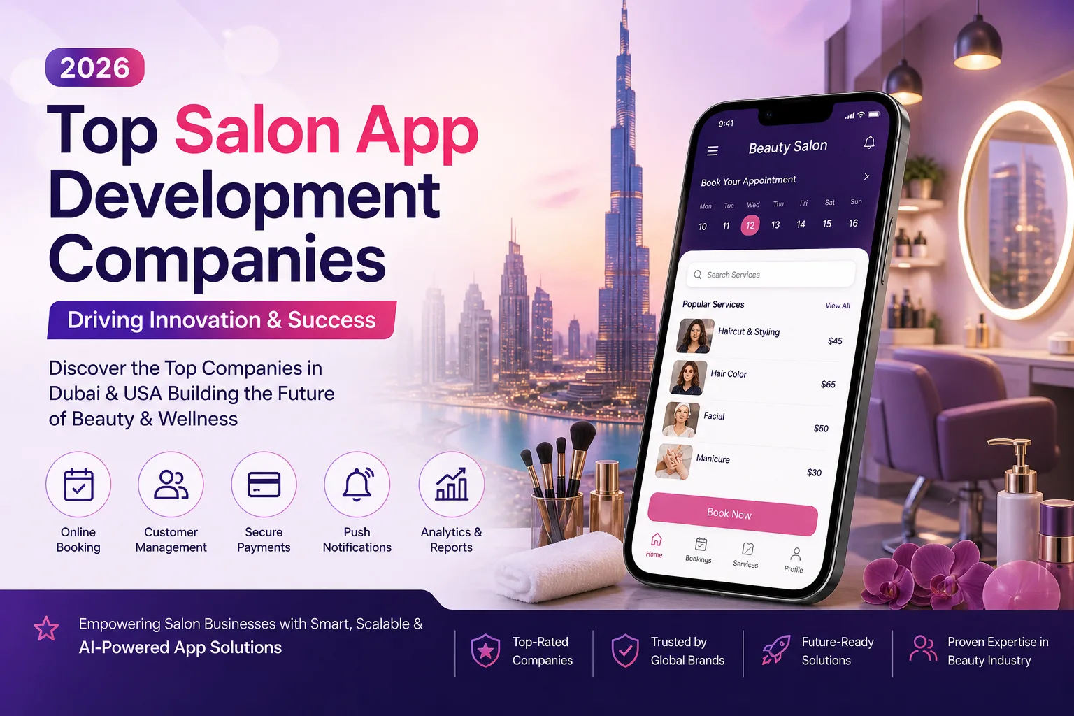 Best Salon Booking App Developers in Dubai You Can Trust in 2026