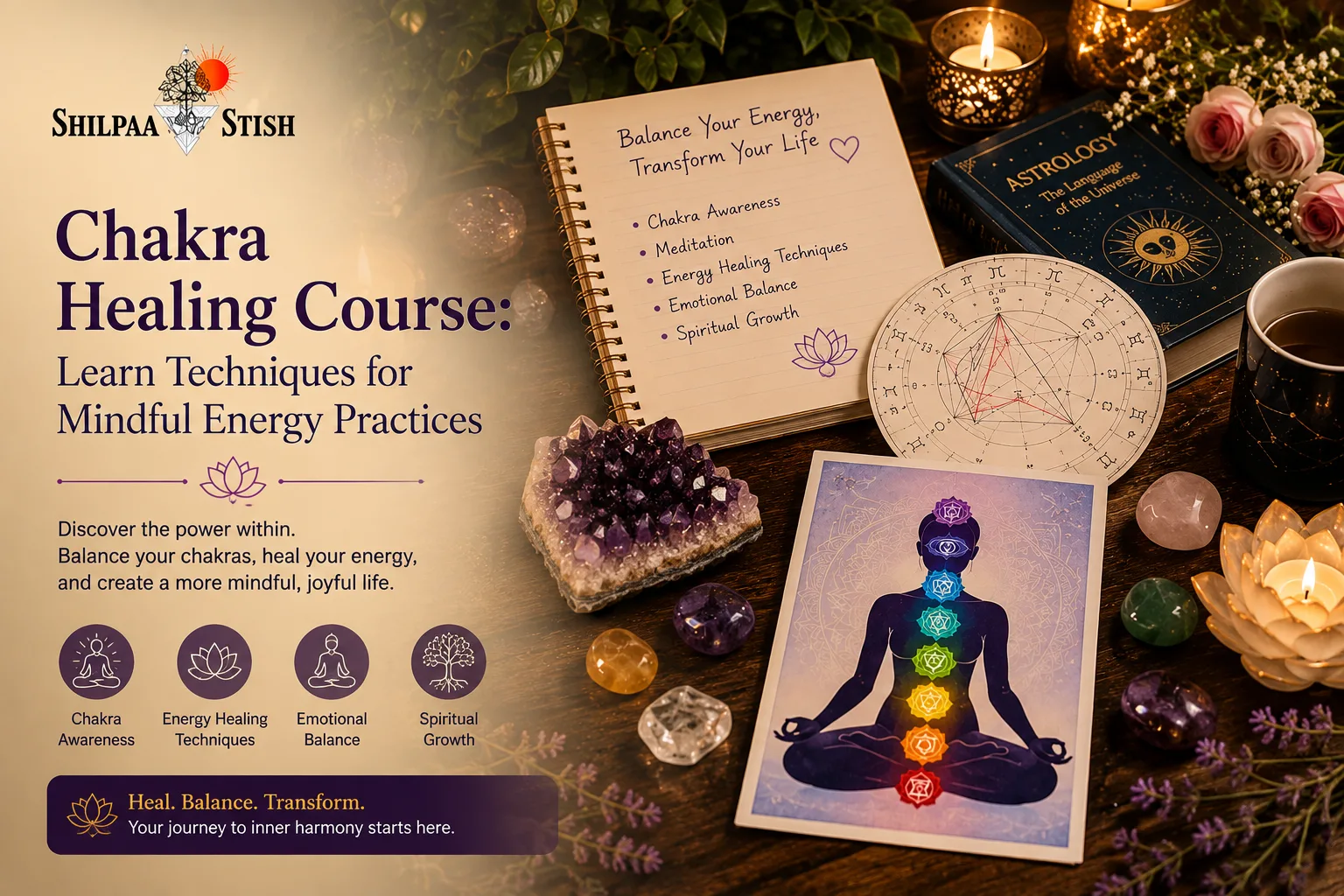 Chakra Healing Course: Learn Techniques for Mindful Energy Practices