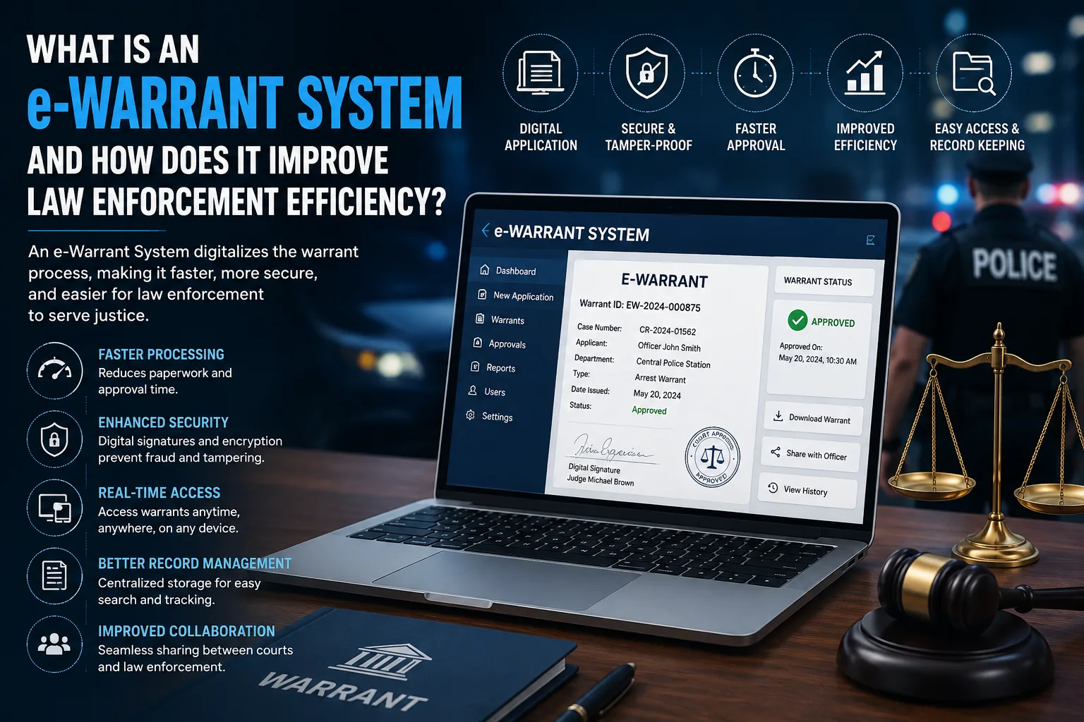 What Is an e-Warrant System and How Does It Improve Law Enforcement Efficiency?