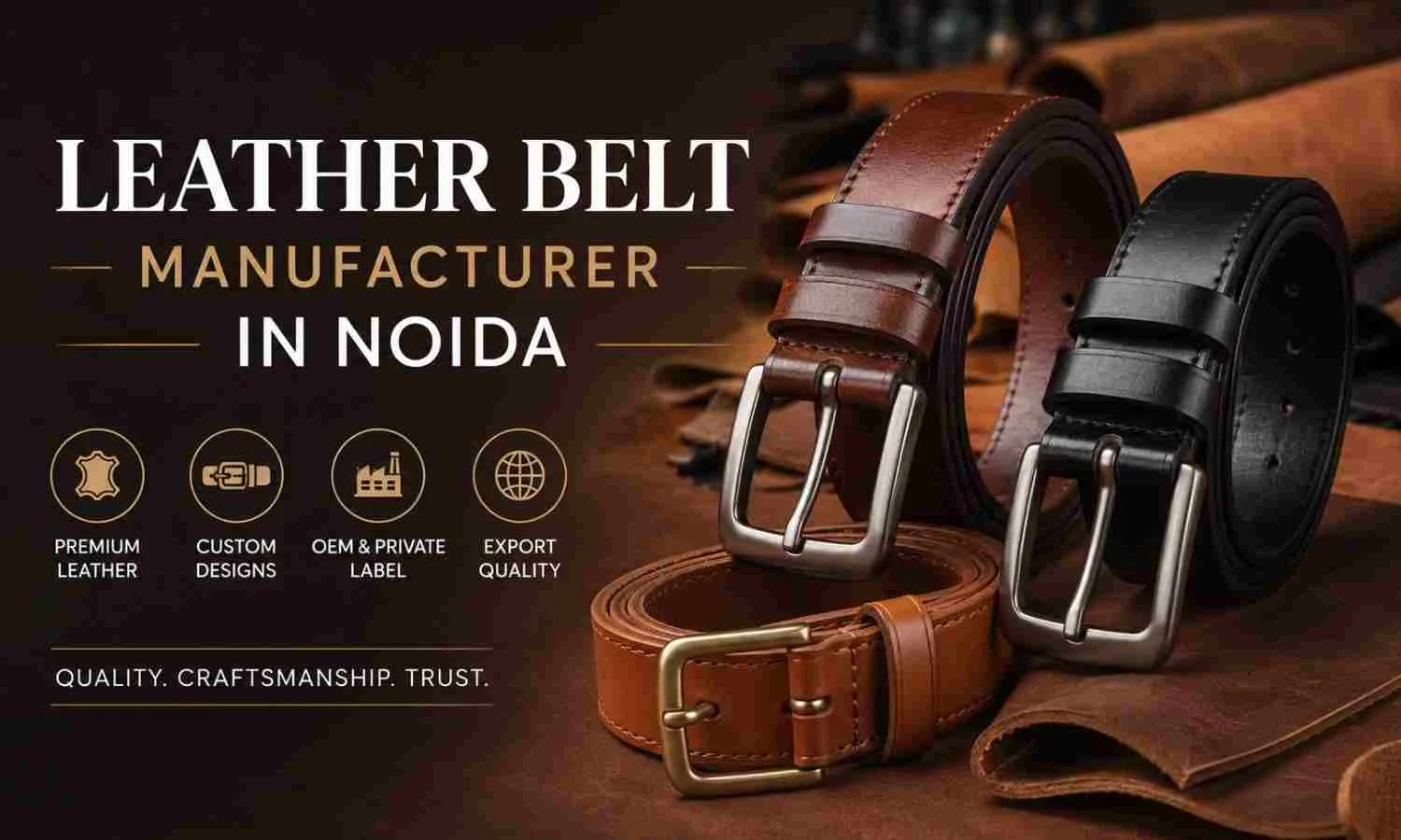 Leather Belt Manufacturer in Noida: Quality, Craftsmanship & Custom Designs