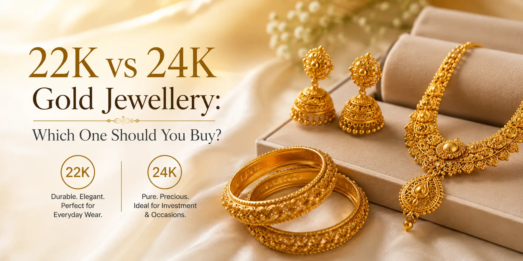 22K vs 24K Gold Jewellery: Which One Should You Buy?
