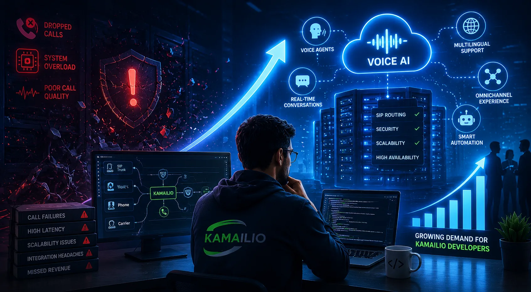 Why Voice AI Companies Are Quietly Driving Up Demand for Kamailio Developers in 2026