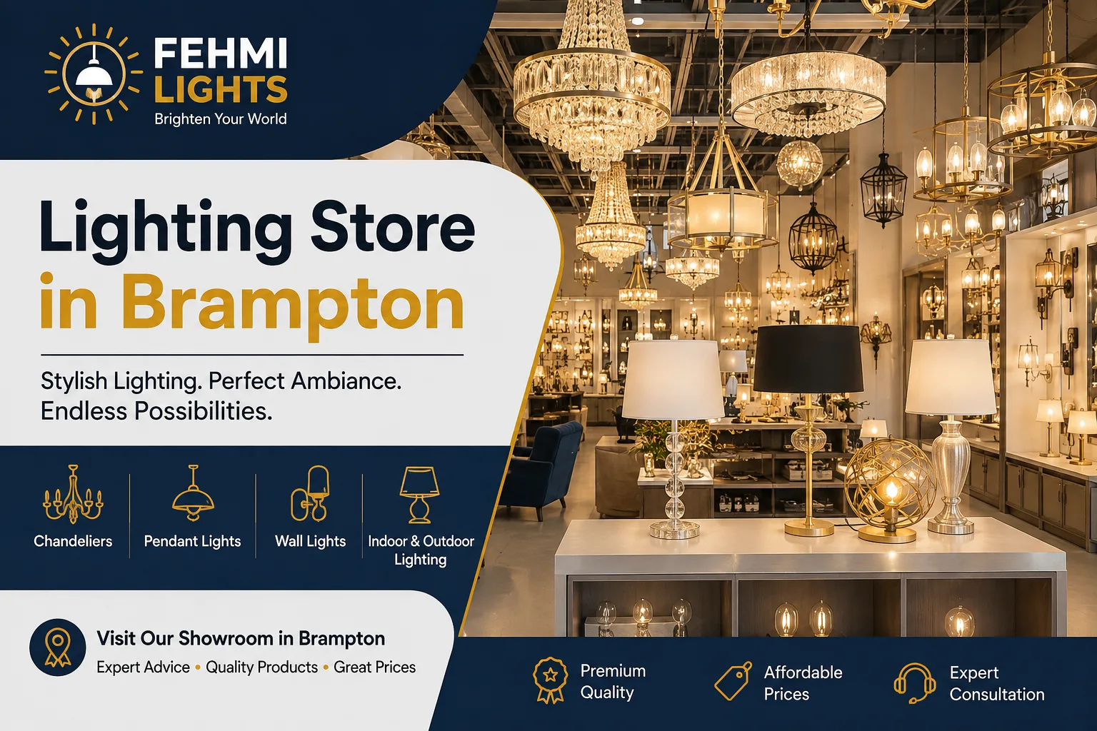 Lighting Store in Brampton How to Choose the Right Lights
