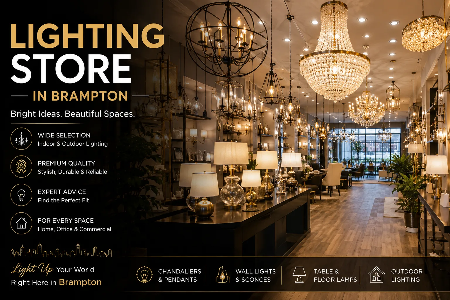 How Much Should You Expect to Spend at a Lighting Store in Brampton?
