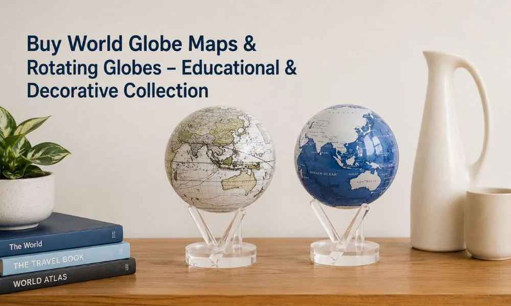 Buy World Globe Maps & Rotating Globes – Educational & Decorative Collection