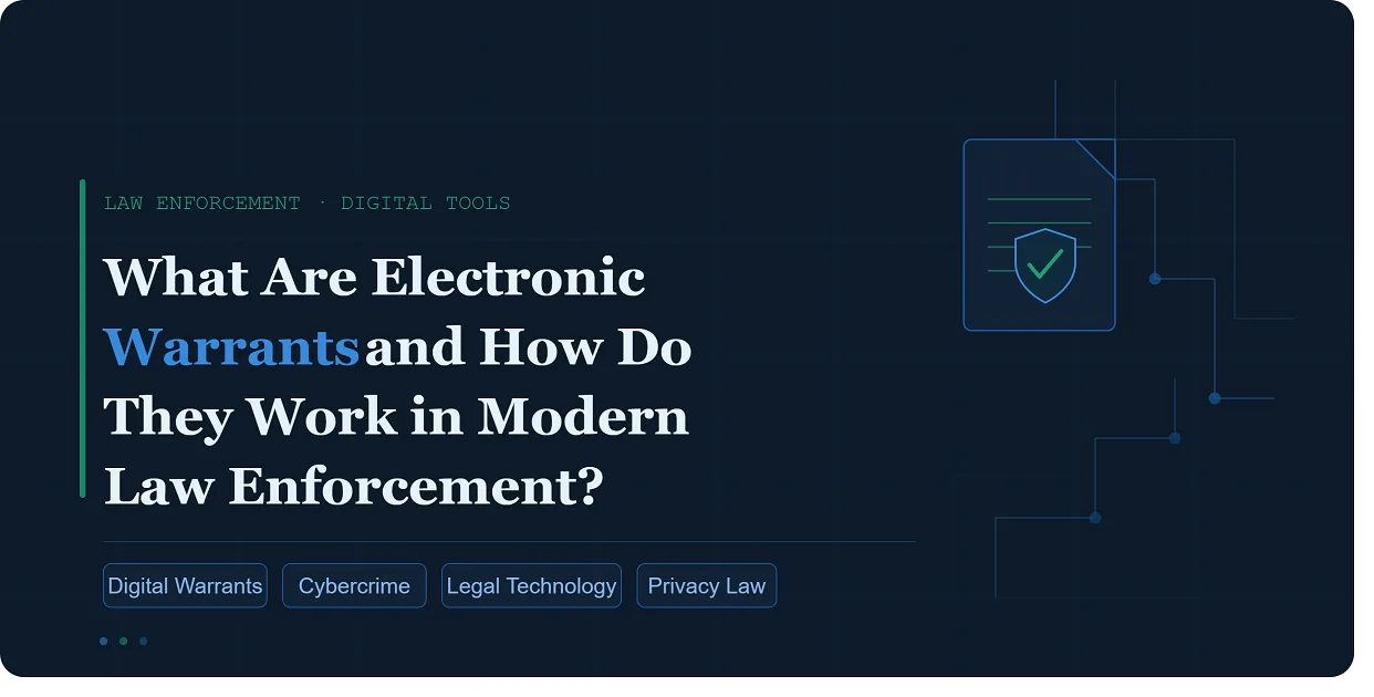 What Are Electronic Warrants and How Do They Work in Modern Law Enforcement?