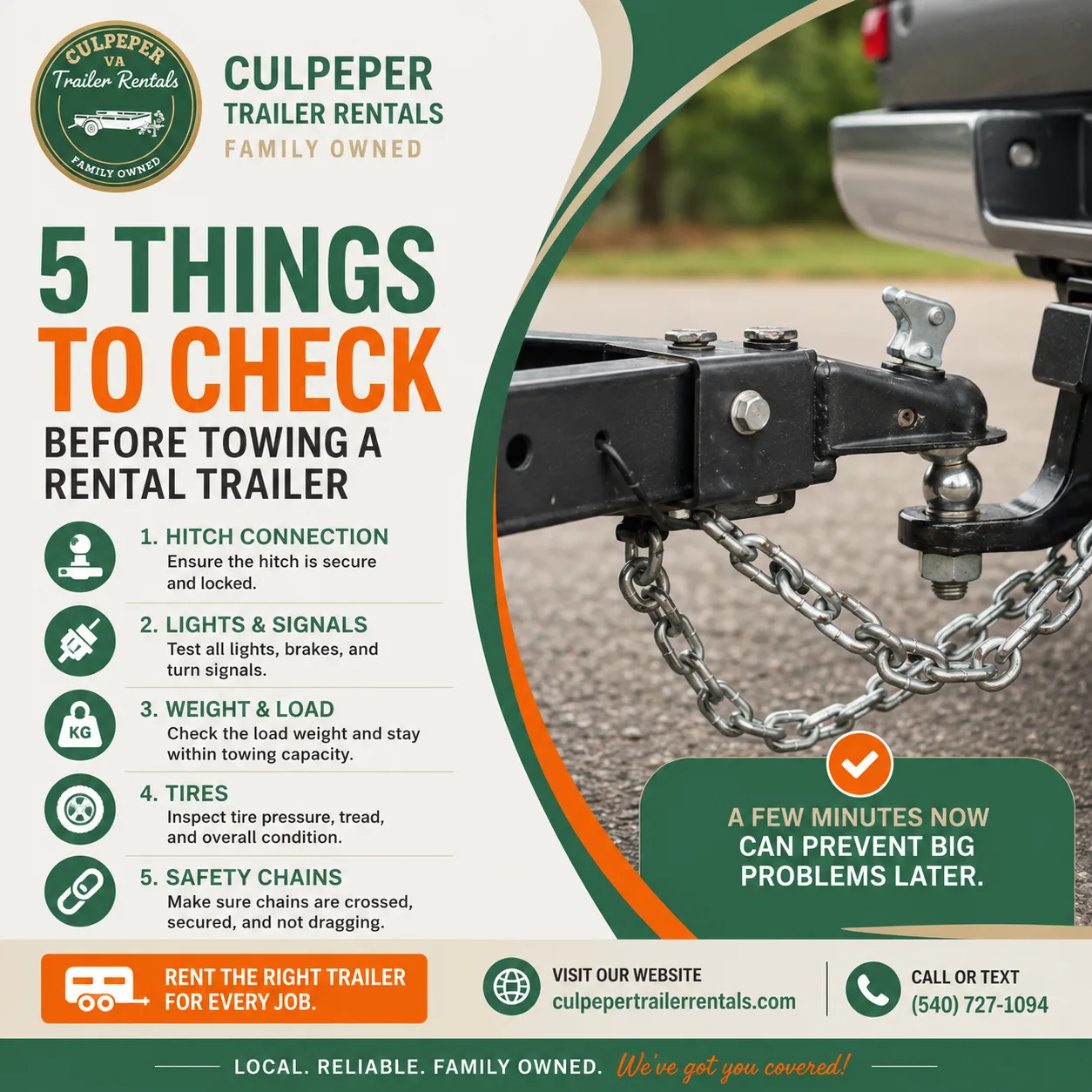 5 Things to Check Before Towing a Rental Trailer (Hitch, Lights, Weight)
