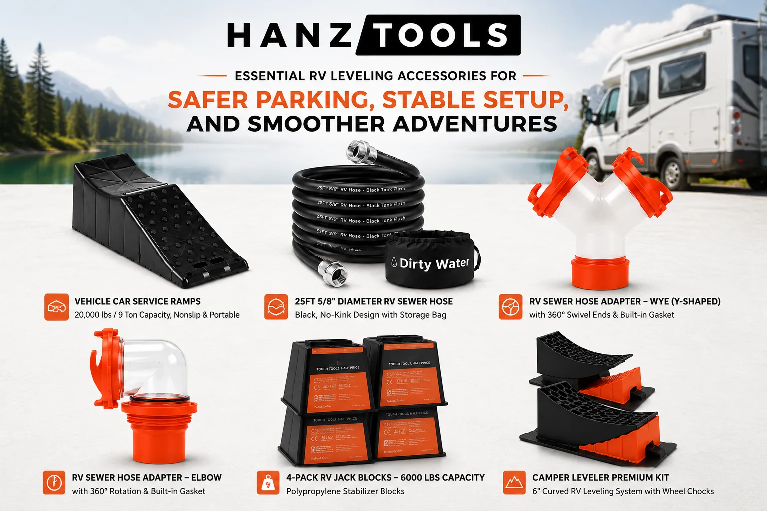 HANZTOOLS RV Supplies for Safer and More Comfortable Camping Trips