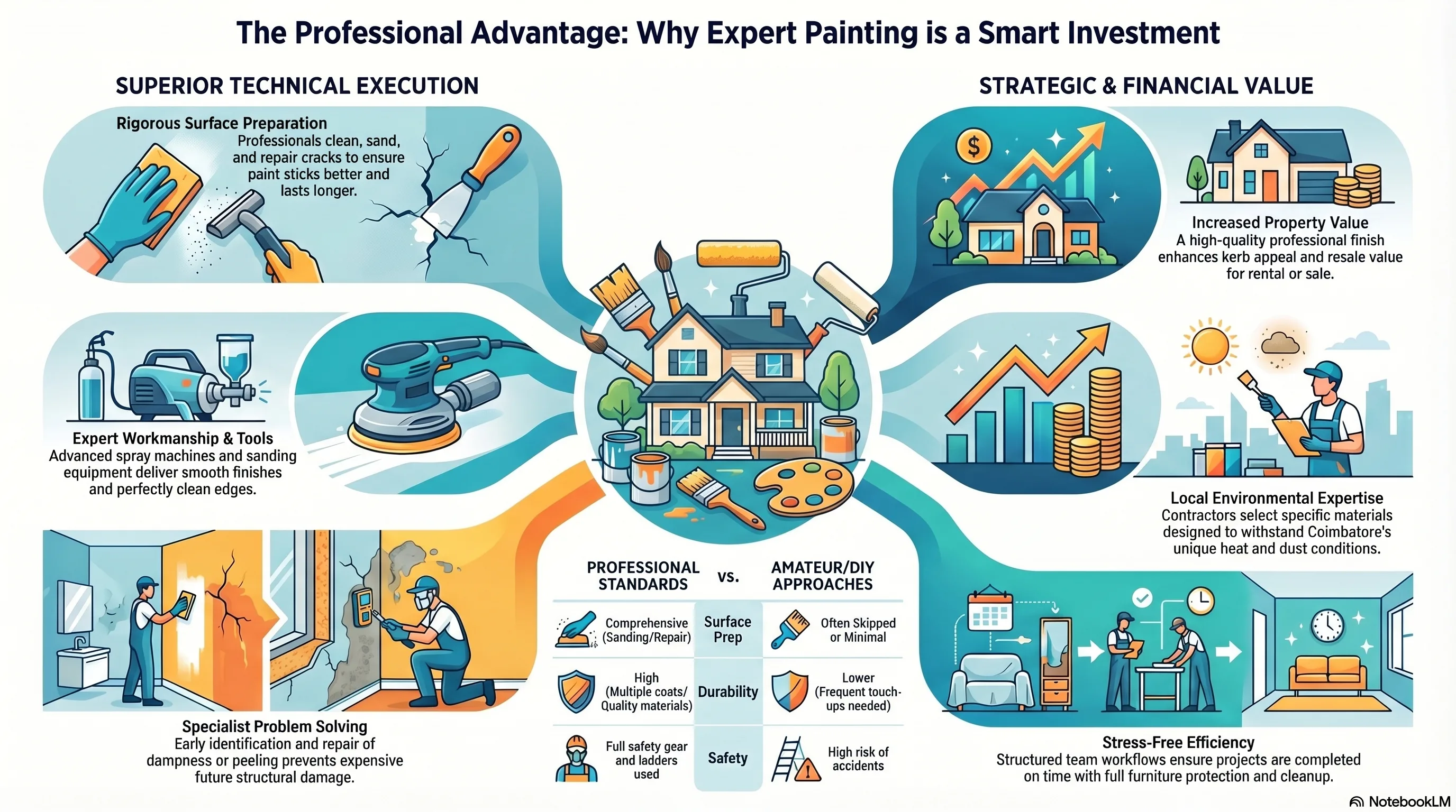 How to Choose the Right Paint Colors for Your Home in Coimbatore