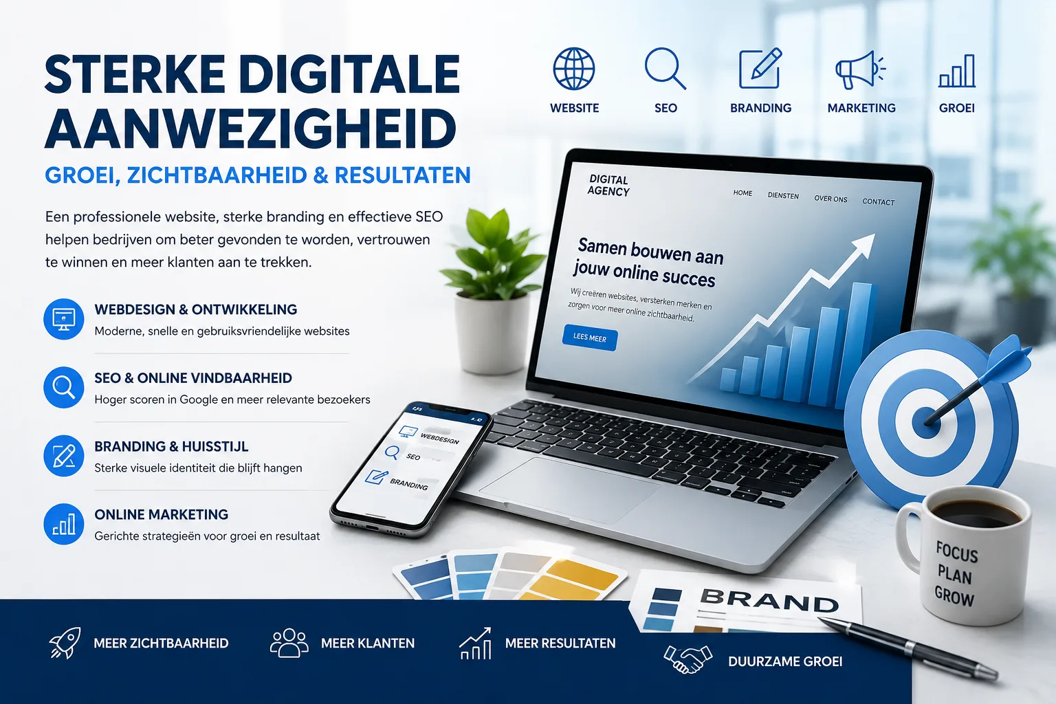 Hoe een Sterke Digitale Aanwezigheid Bedrijven Helpt Groeien