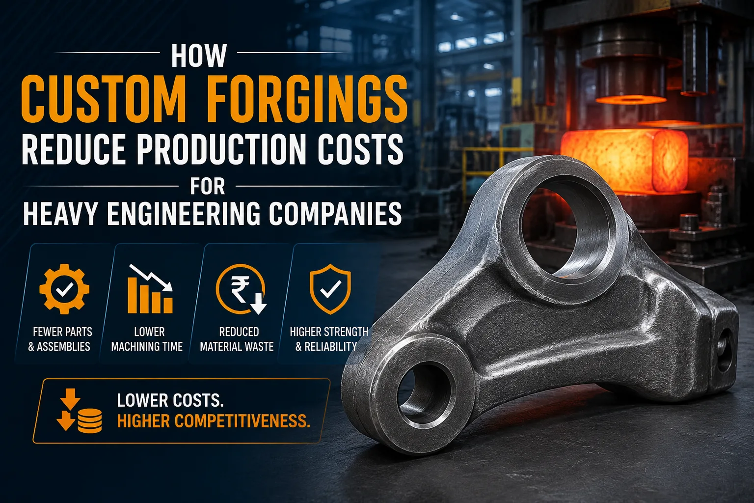 How Custom Forgings Reduce Production Costs for Heavy Engineering Companies