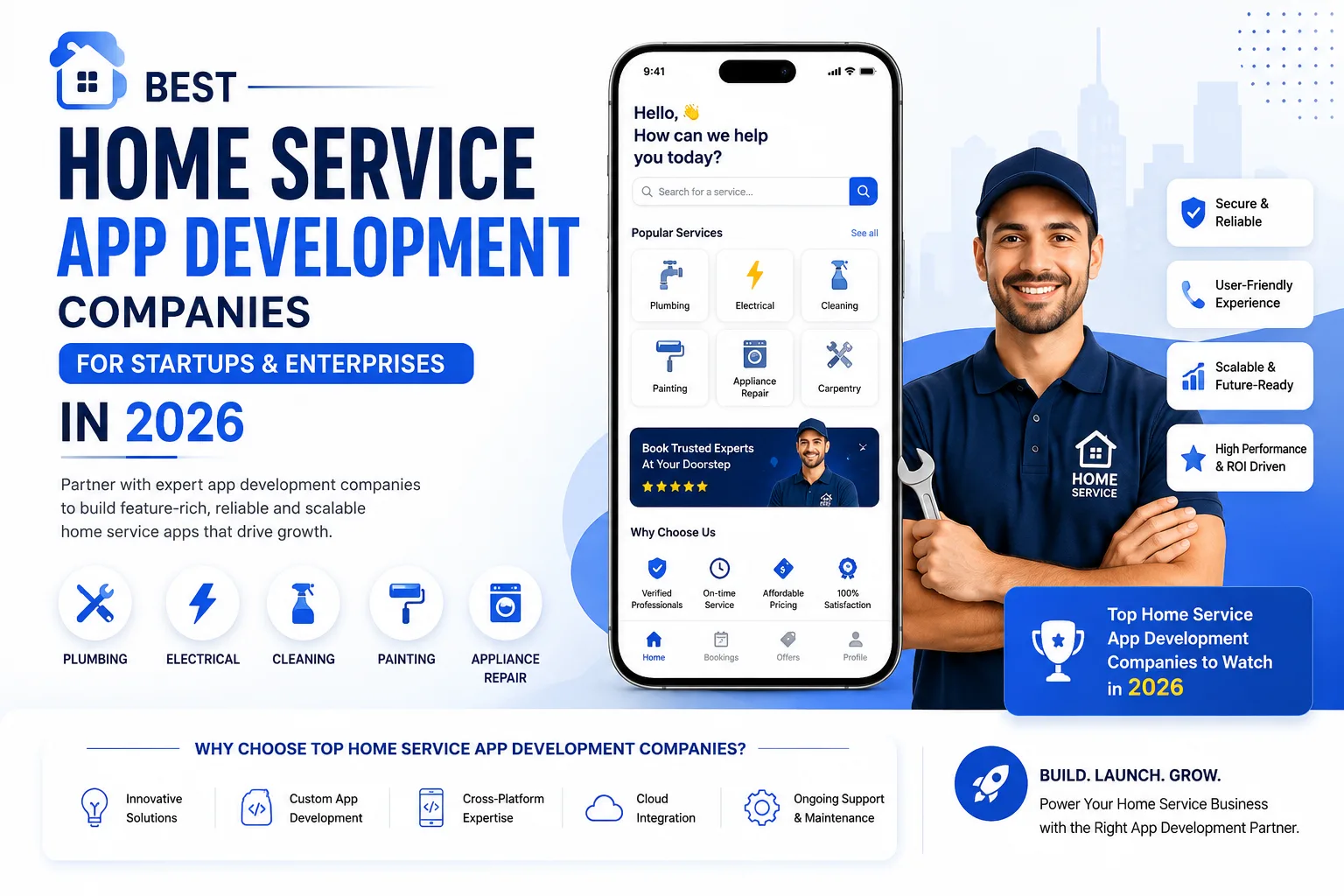 Best Home Service App Development Companies for Startups & Enterprises in 2026