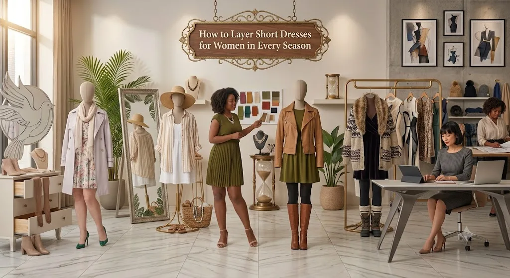 How to Layer Short Dresses for Women in Every Season